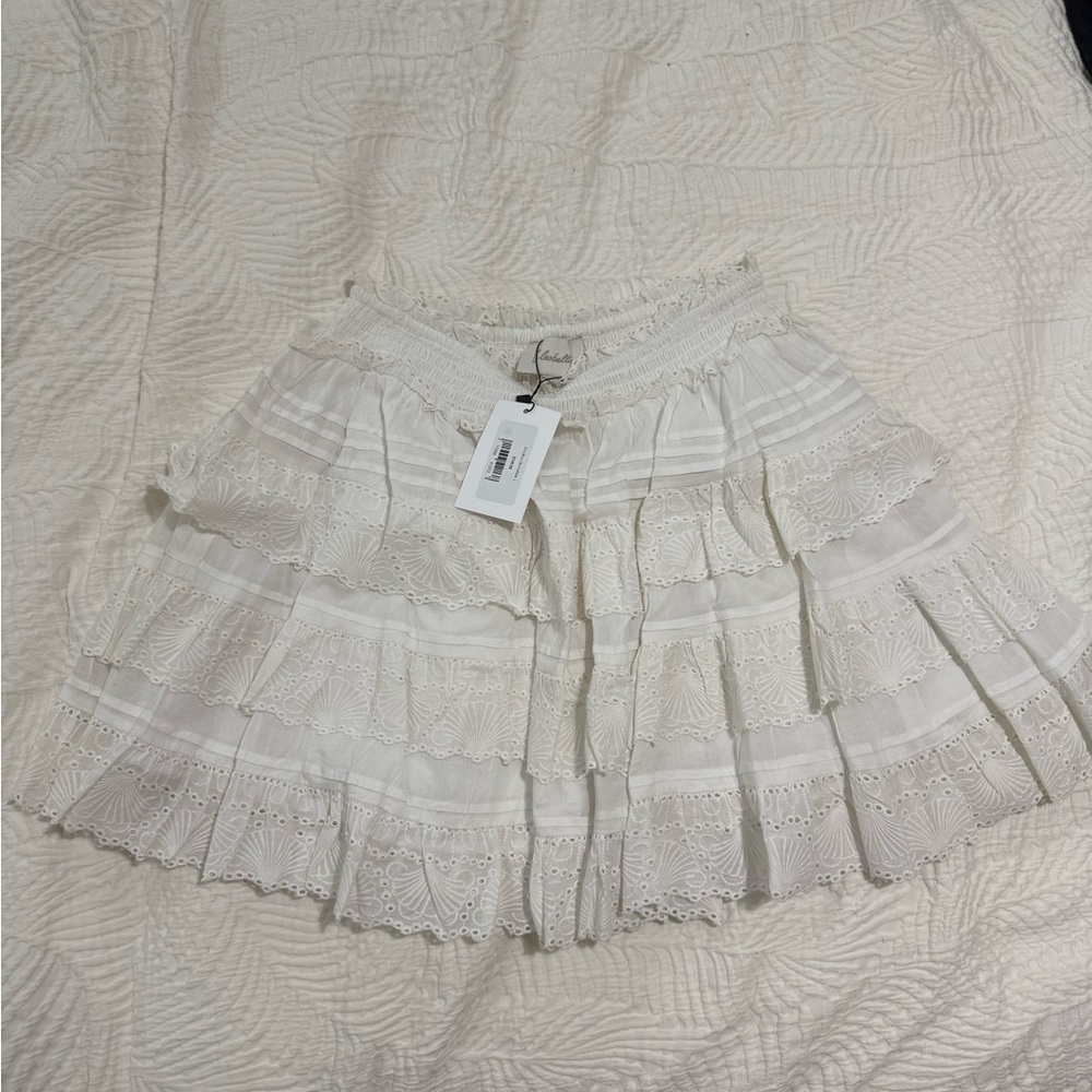 Cleobella Cream Lace Mini Skirt